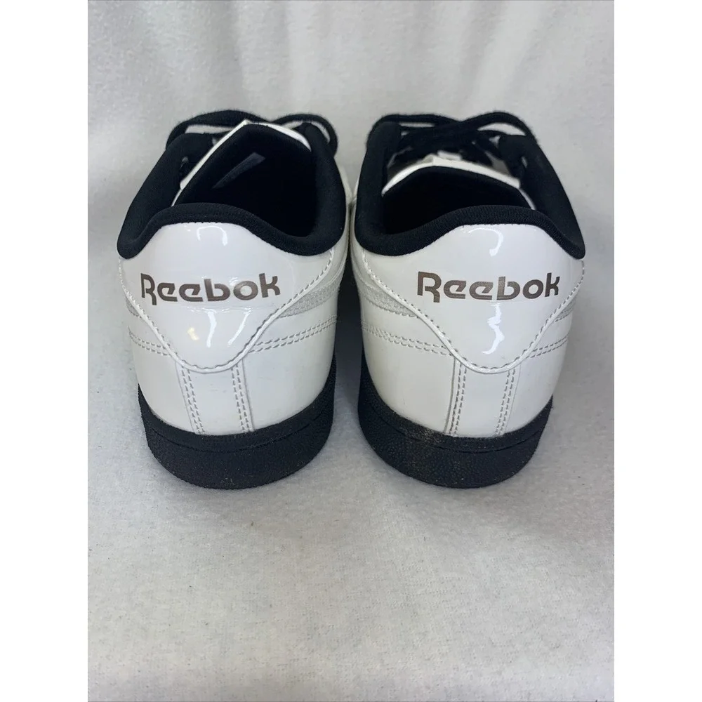Reebok Club‎ C 85 Sneakers Womens 5 White Patent Leather Low Top Classic